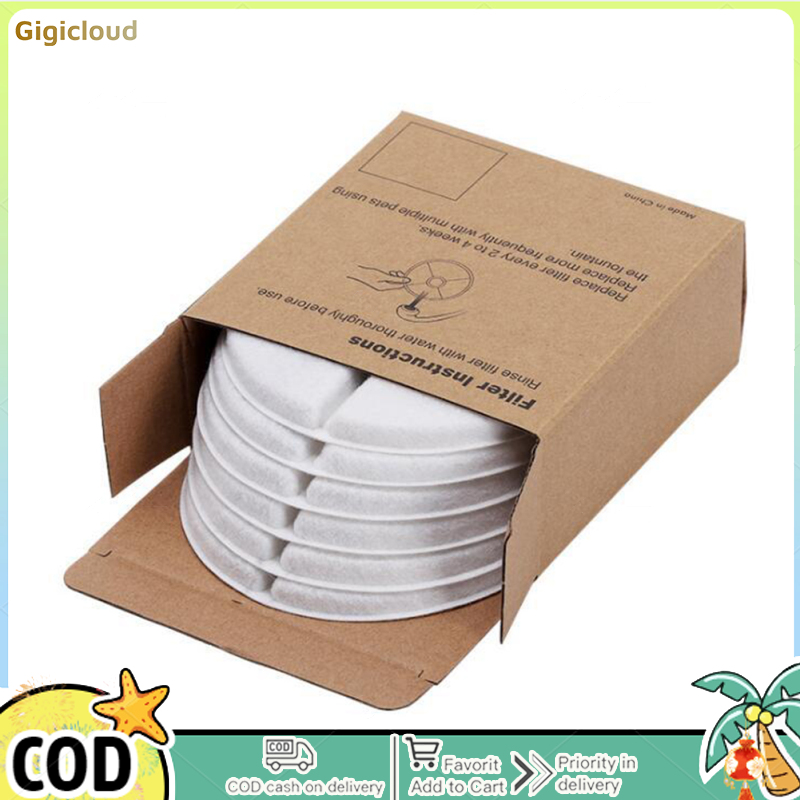 Activated Carbon Filter Element For Pet Water Dispenser Coconut Shell Ion Resin Filter Cotton For Cat Dog Water Fountain Filters