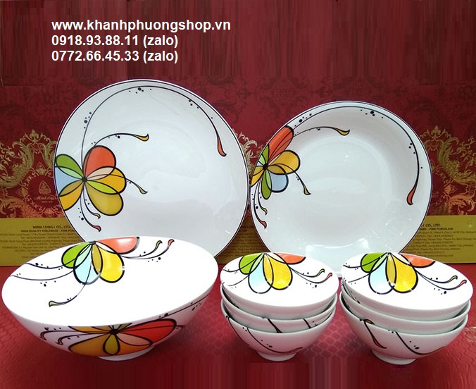 chén cơm sứ Minh Long Bóng Bay - chén cơm sứ Minh Long