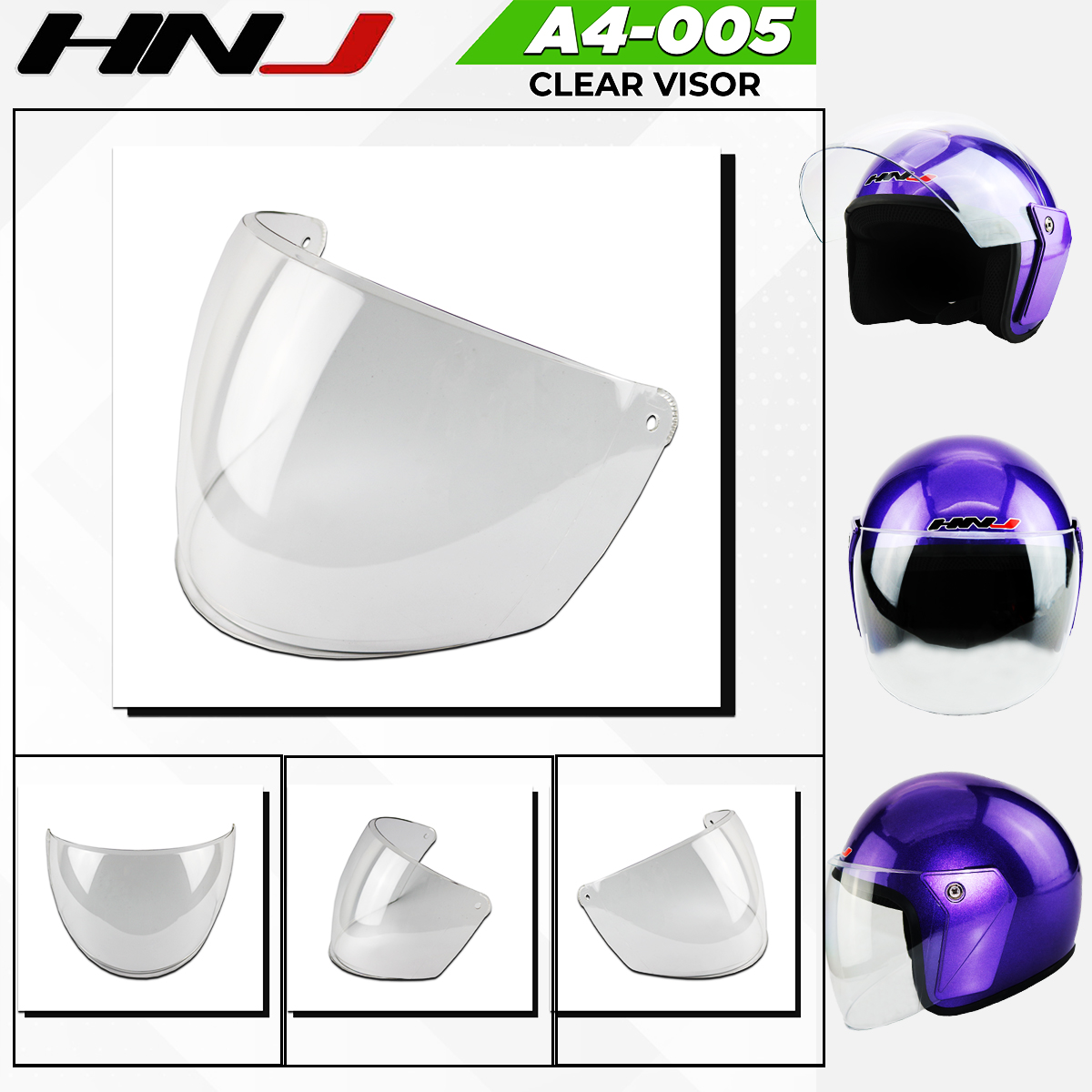 HNJ Helmet Replacement Visor / Lens For A4001/002/003/005 Helmets