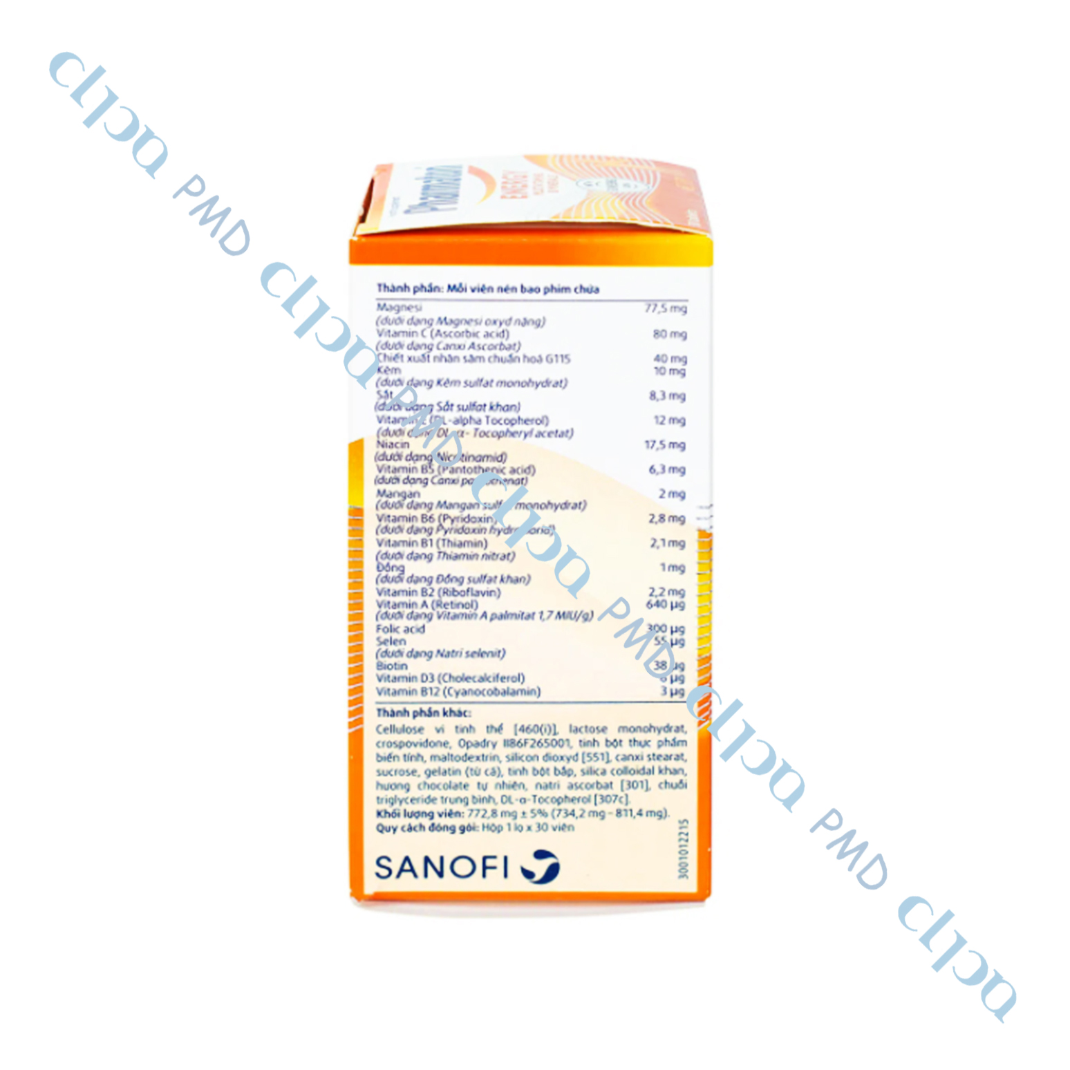 PHARMATON ENERGY (HỘP 30 VIÊN)