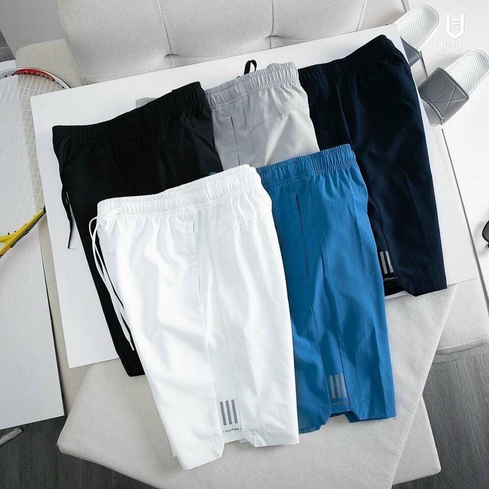 Quần Đùi Nam vải thun co giãn nhẹ mát có túi khóa kéo tiện dụng thể thao mặc nhà KENT SHOP