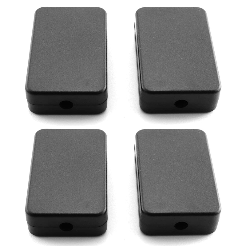 Electrical Junction Box 4PCS Electric Plastic Black Waterproof Project Junction Case 2.16X1.38X0.59 Inches
