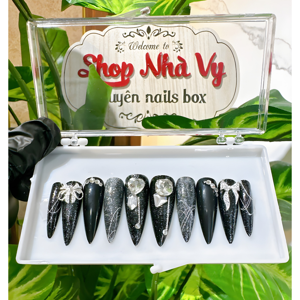 Nails thiết kế nhũ flas sang chảnh mã 355