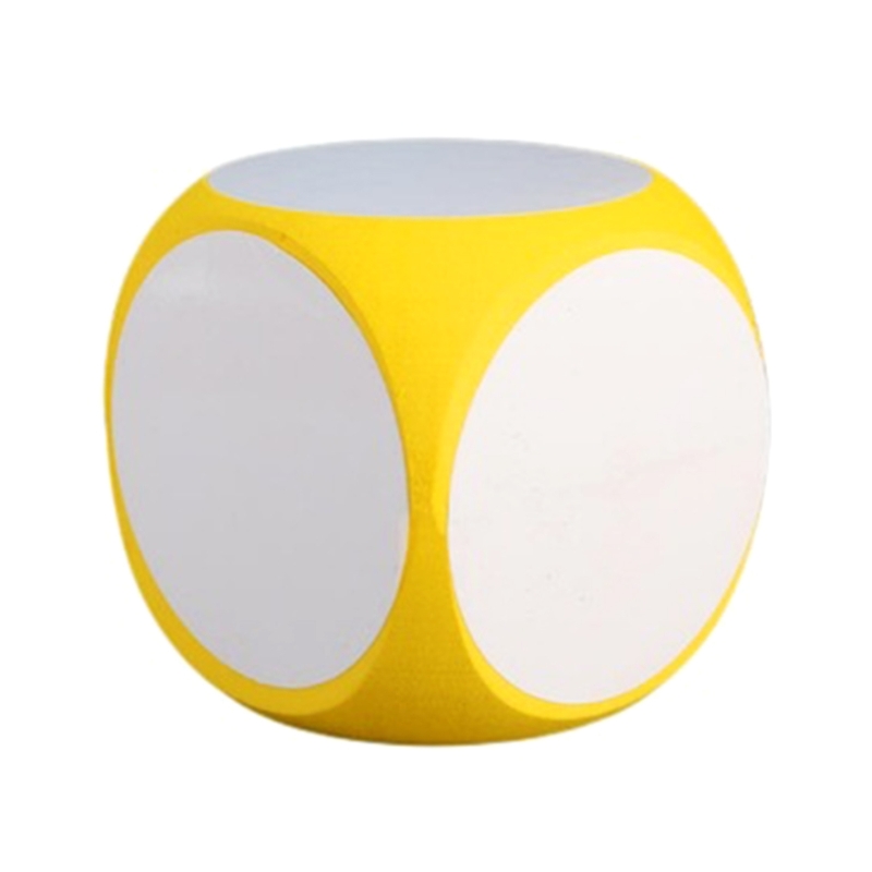 4x4 Inch Multipurpose White Boards Dice Cube Educational Dice Dry Erase Cube Write on Wipe Off Dry Erase Block Cube Dice