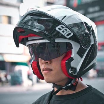 Mũ bảo hiểm fullface lật hàm EGO E-9 - GARA20