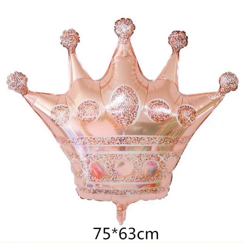 Bóng vương miện vàng size đại