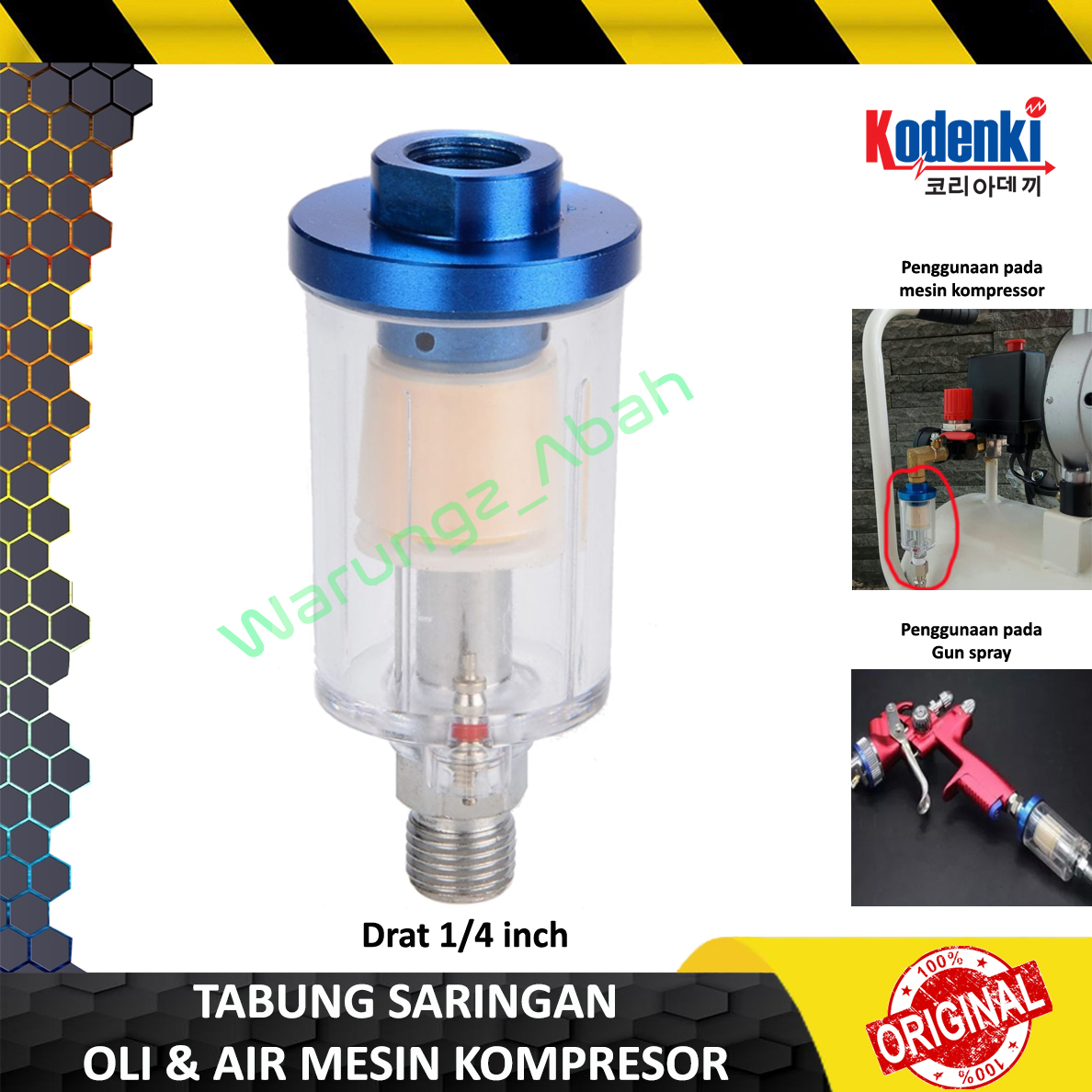 TABUNG FILTER SARINGAN PEMISAH AIR OLI UDARA KOMPRESOR COMPRESSOR ANGIN