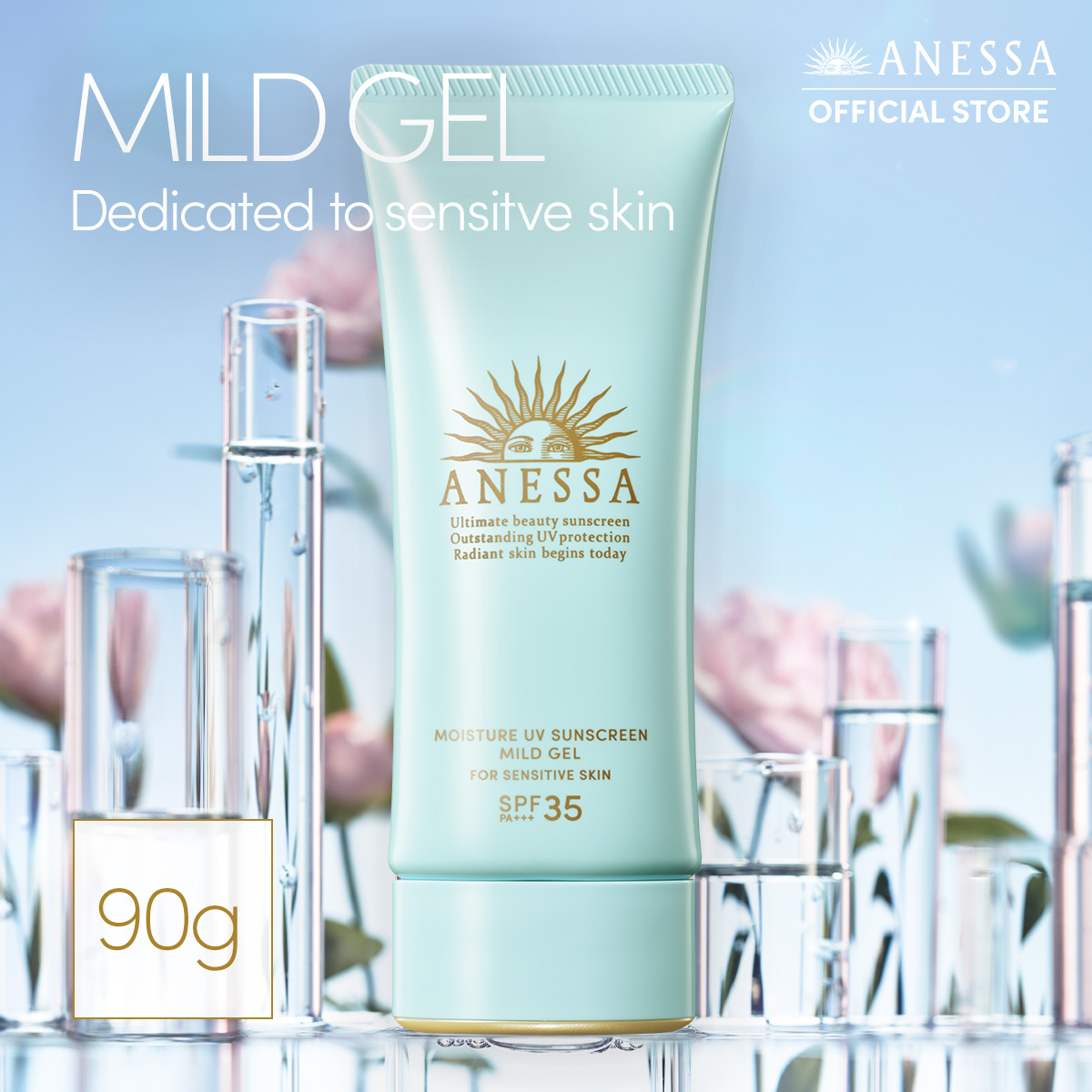 ANESSA Moisture UV Sunscreen Mild Gel N 90G | Lazada Singapore