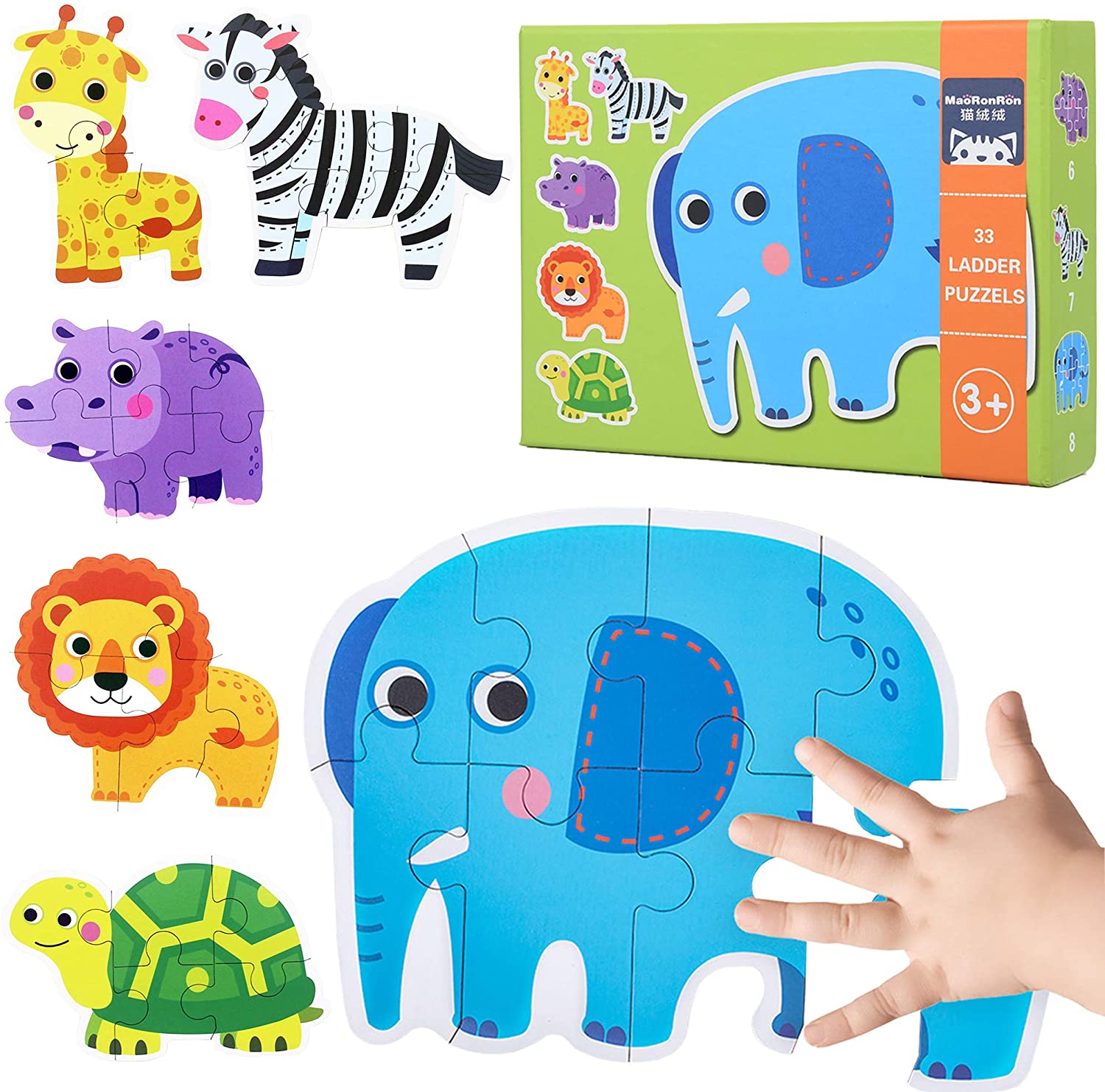 Puzzles for Toddlers Ages 2 3 4 5 Years Old, Safari Animals Floor Jigsaw  Puzzles for Beginner, Educational Gifts for Girls Boys Kids by Flyingseeds,  6 Pack | Lazada Singapore