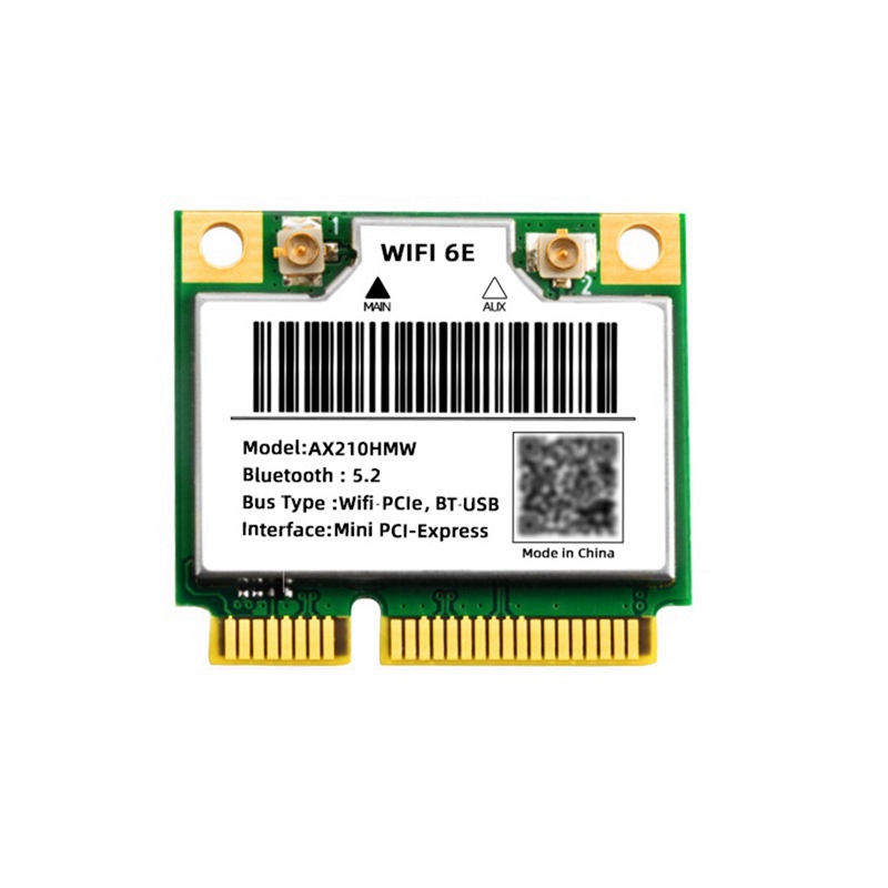 WiFi 6 Wifi Card AX210HMW PCIE for AX210 5374Mbps    /5G/6G WiFi6 Wireless Adapter 