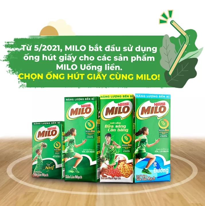 Thùng 48 hộp Sữa Milo lúa mạch ít đường Nestlé (48x180ml)