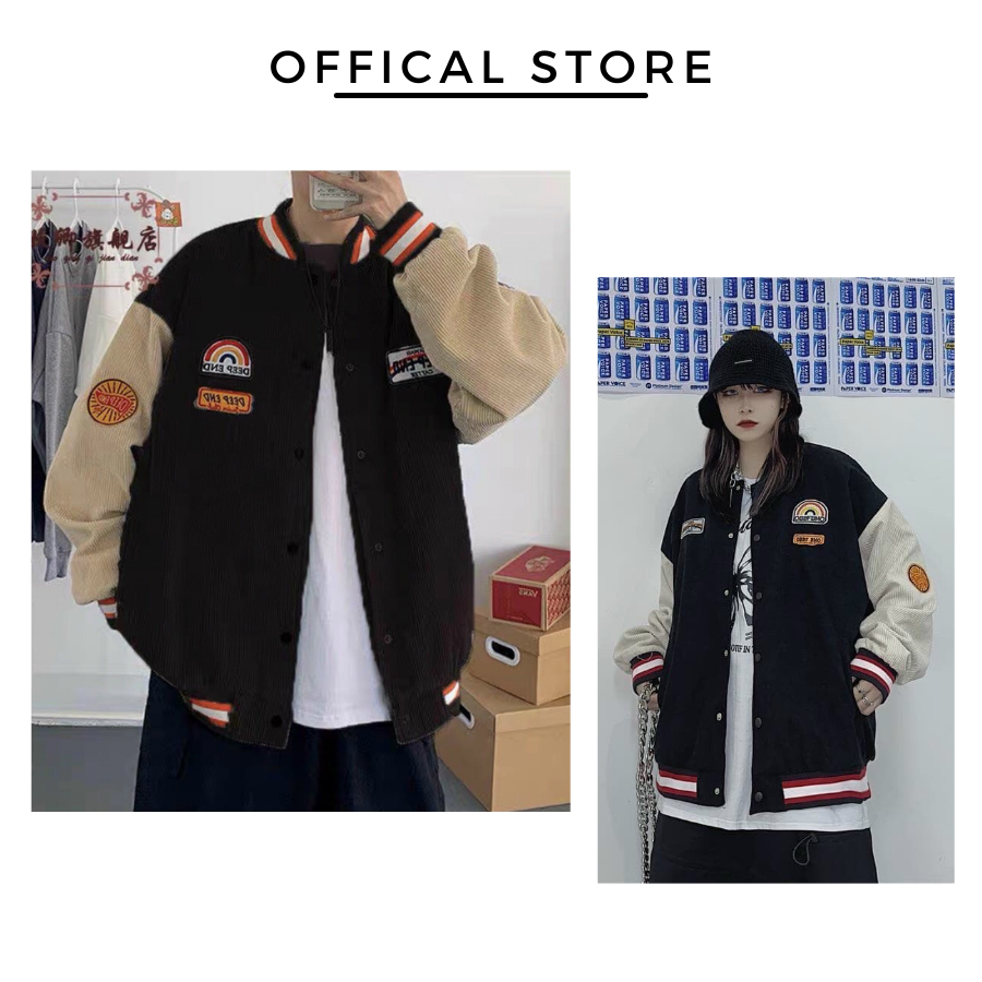 Áo khoác F3005 Kiểu dáng áo khoác bomber in Cầu vồng, FEAT FASHION mẫu mới, Chất liệu nỉ Nhung Thái, Năng động Cá Tính Trẻ trung