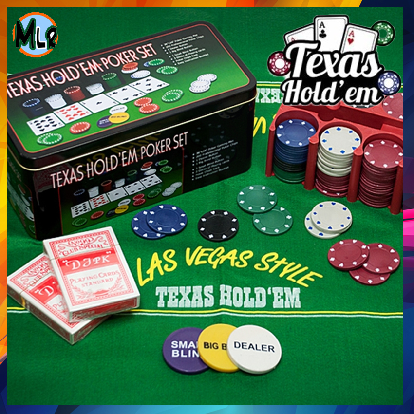 Texas Holdem Poker Set with 200 Poker Chips Lazada PH