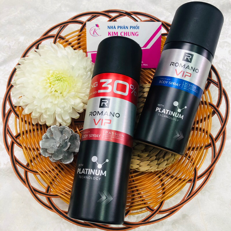 Xịt khử mùi toàn thân Romano 150ml