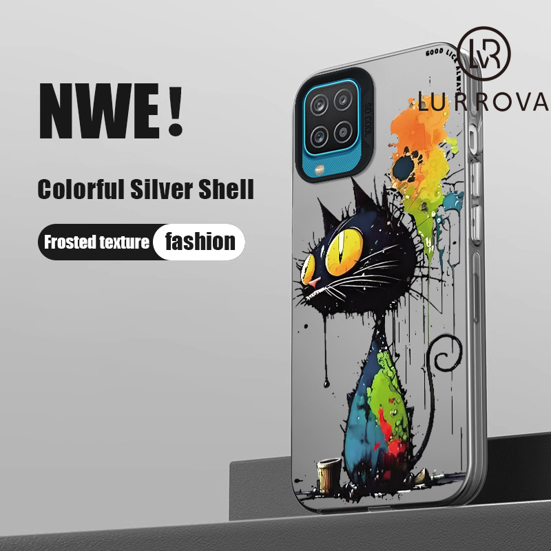 Case Samsung A12 M12 Graffiti Monkey Graffiti Doraemon Graffiti Panda Graffiti Astronaut Graffiti Black Cat Colorful cartoon mobile phone case