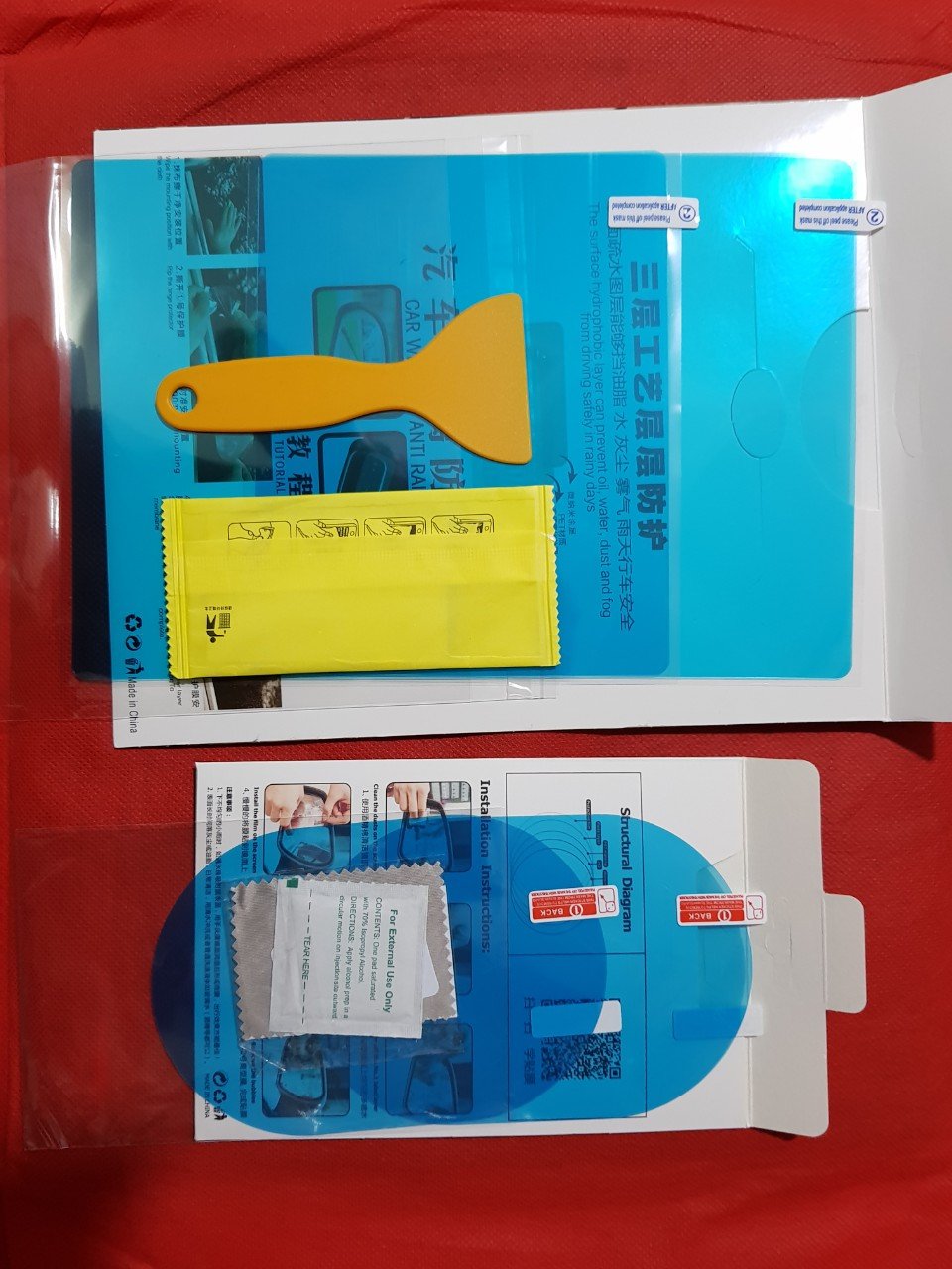 Bộ 2 miếng dán gương thần thánh chống mờ kính - bộ dán gương chiếu hậu ô tô xe máy - xe tải