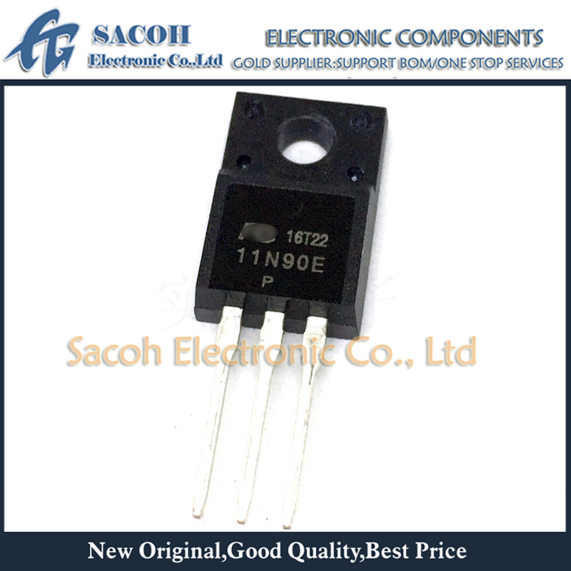 【tasselelf mall】Refurbished Original 10Pcs/Lot FMV11N90E 11N90E 11N90 10N80E 10N80 TO-220F 11A 900V MOSFET Transistor. 