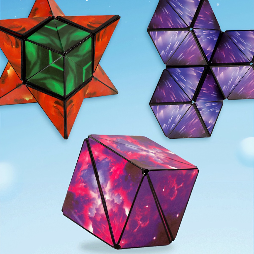 Biến Hình 72 Hình Galaxy Có Nam Châm Magnetic Magic Cube Rubic Xếp Hình Học 3D Đồ Chơi Trí Tuệ Trẻ Em -Aeneas Shop