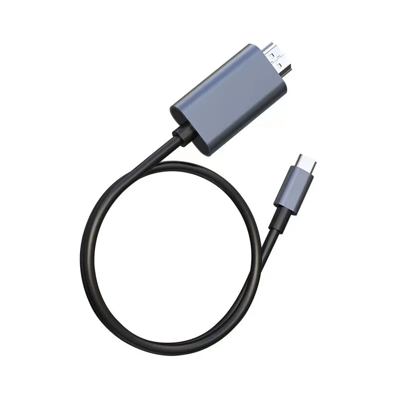 Type C To 4K 30Hz HDMI-Compatible Adapter Cable Phone Monitor Screen HDTV Adapter Cable Computer Video Same Screen HDMI Cable. 