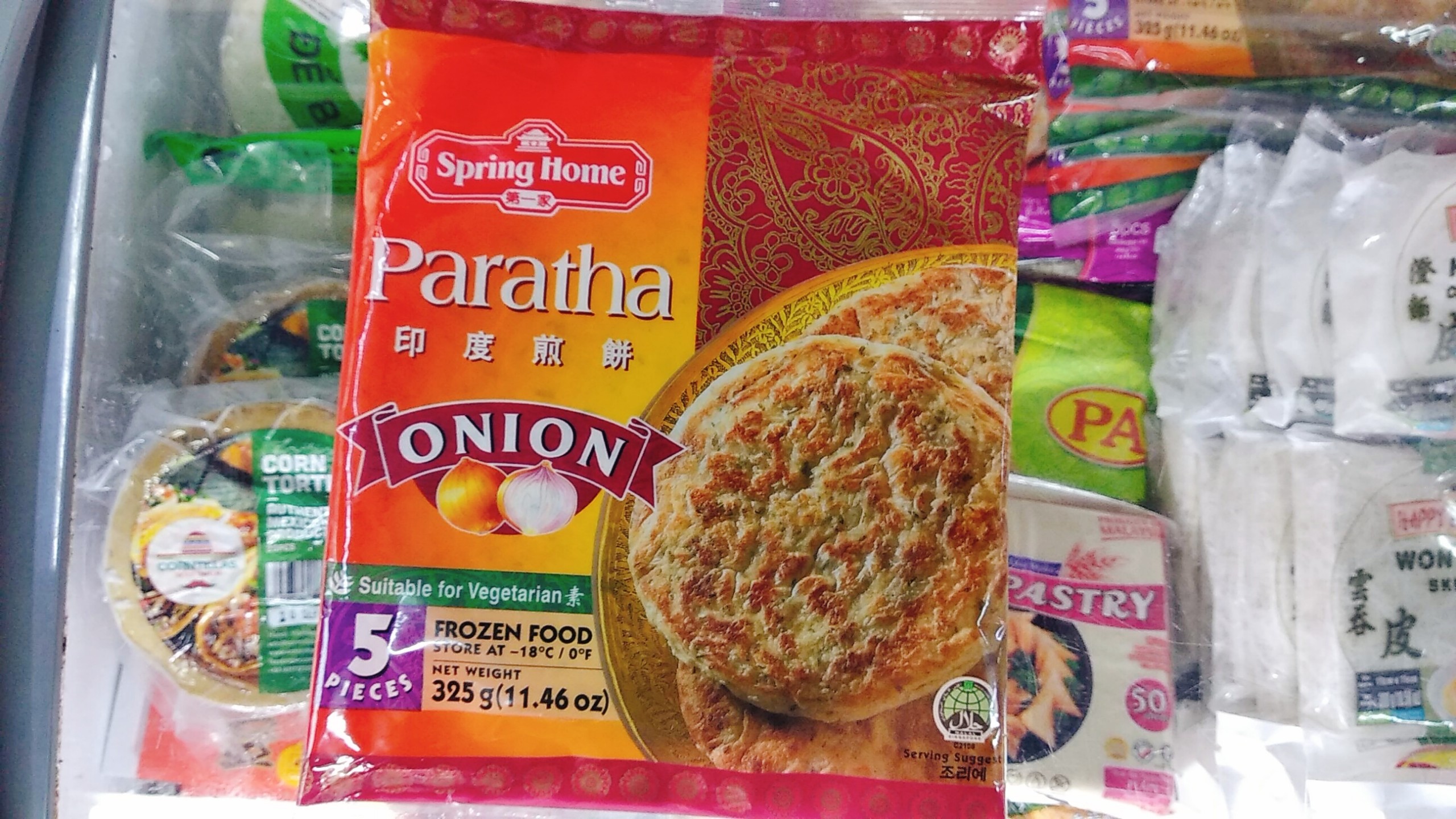 Vỏ Bánh Paratha Roti Onion hiệu Spring Home 325g 5pcs