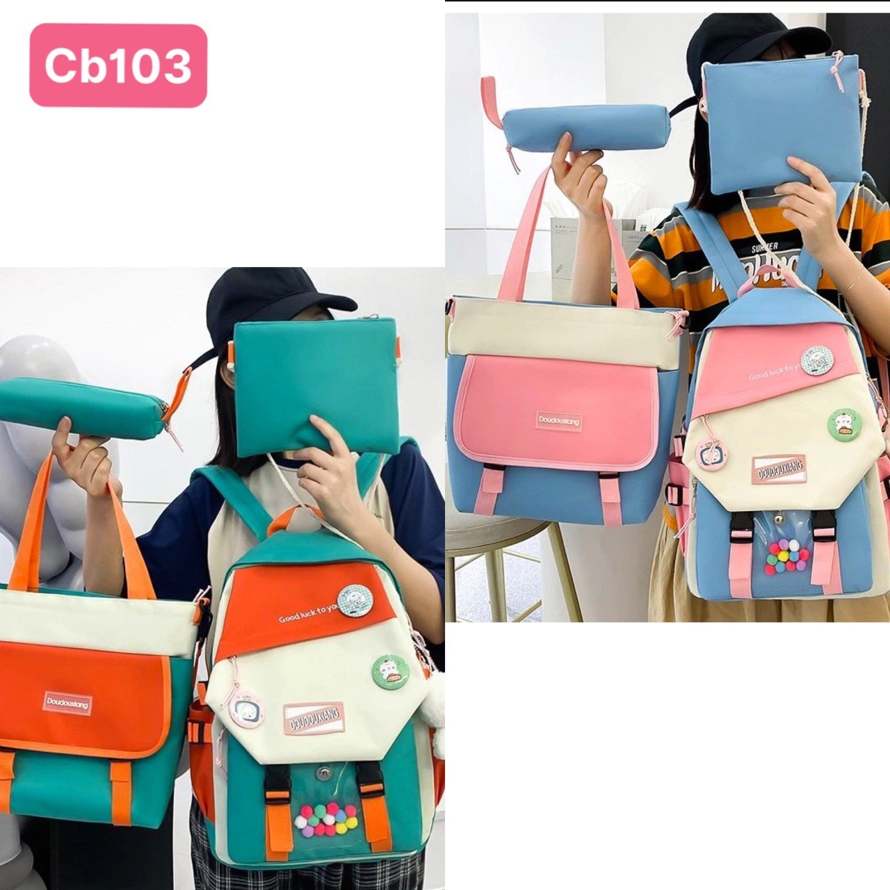 balo combo 4 món phối màu cb103