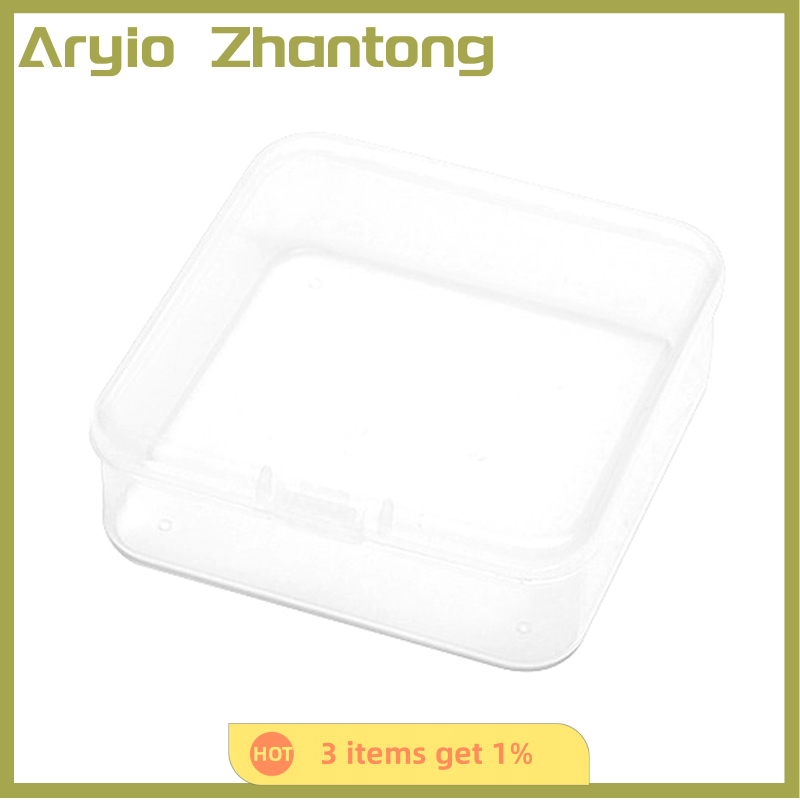 Aryio Mini Boxes Square Clear Plastic Jewelry Storage Case Container Packaging Box for Earrings Rings Beads