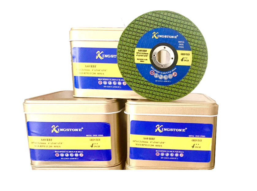Đá cắt sắt 100 cao cấp đá cắt inox 100 Kingstone 107mmx1,2mmx16mm