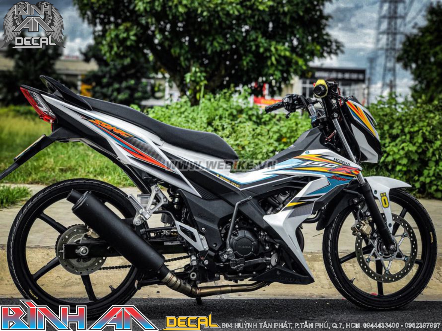Tem rời sonic 150 - trắng