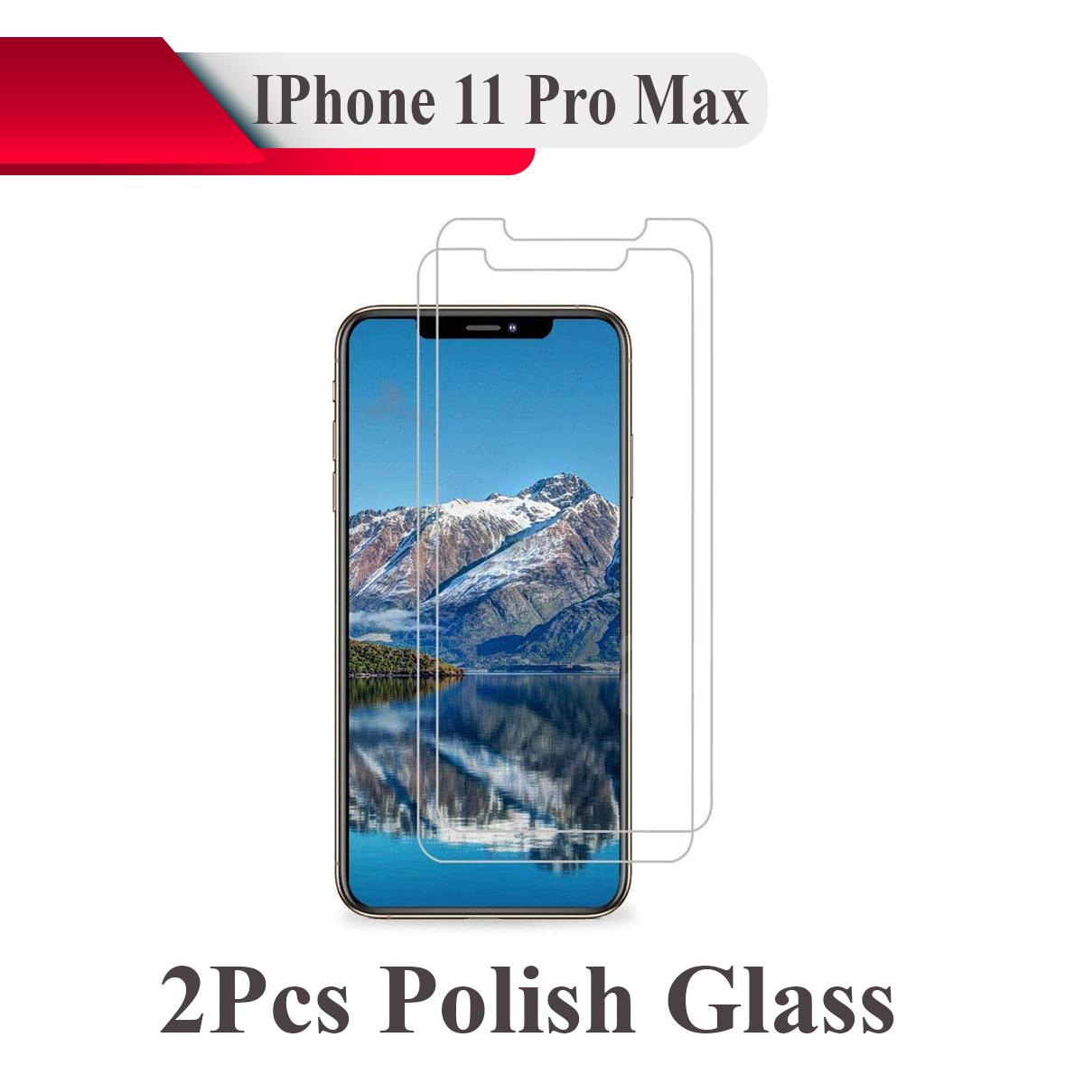 2Pcs IPhone 11 Pro Max Tempered Glass Screen Protector Polish Glass For IPhone 11 Pro Max