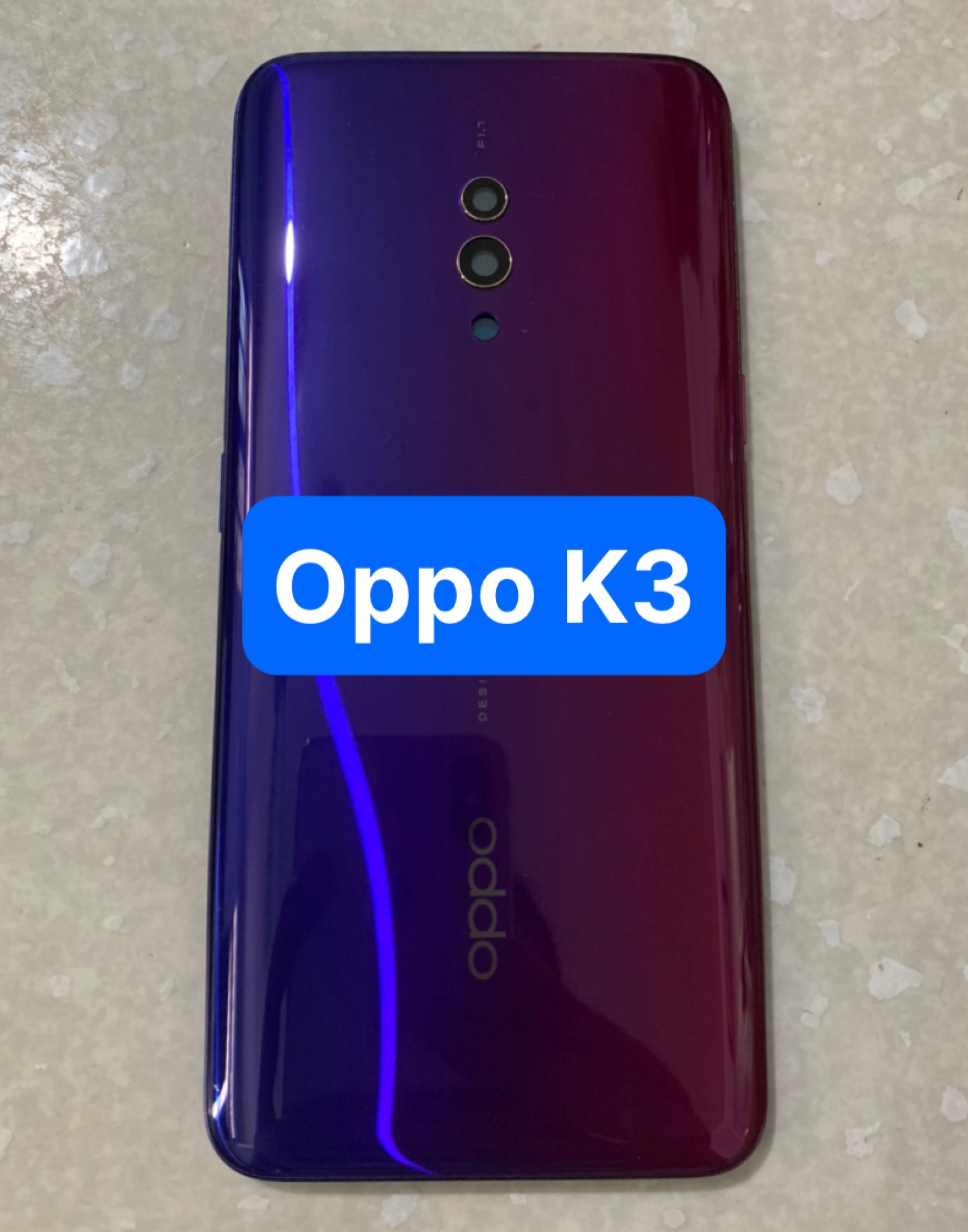 bộ vỏ xương oppo K3 ,bộ zin kèm khay sim,phím,kính camera