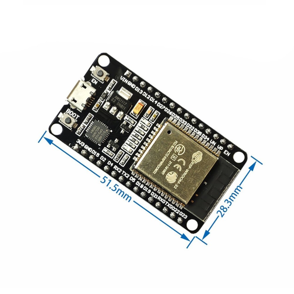 SIQIN ESP-WROOM-32 ESP-32S Development Board WIFIBluetooth Dual Core ESP32 CPU Development Module Portable CP2102 Filters ESP32 WIFI Dual Core Module Support AP/STA/AP+STA Model