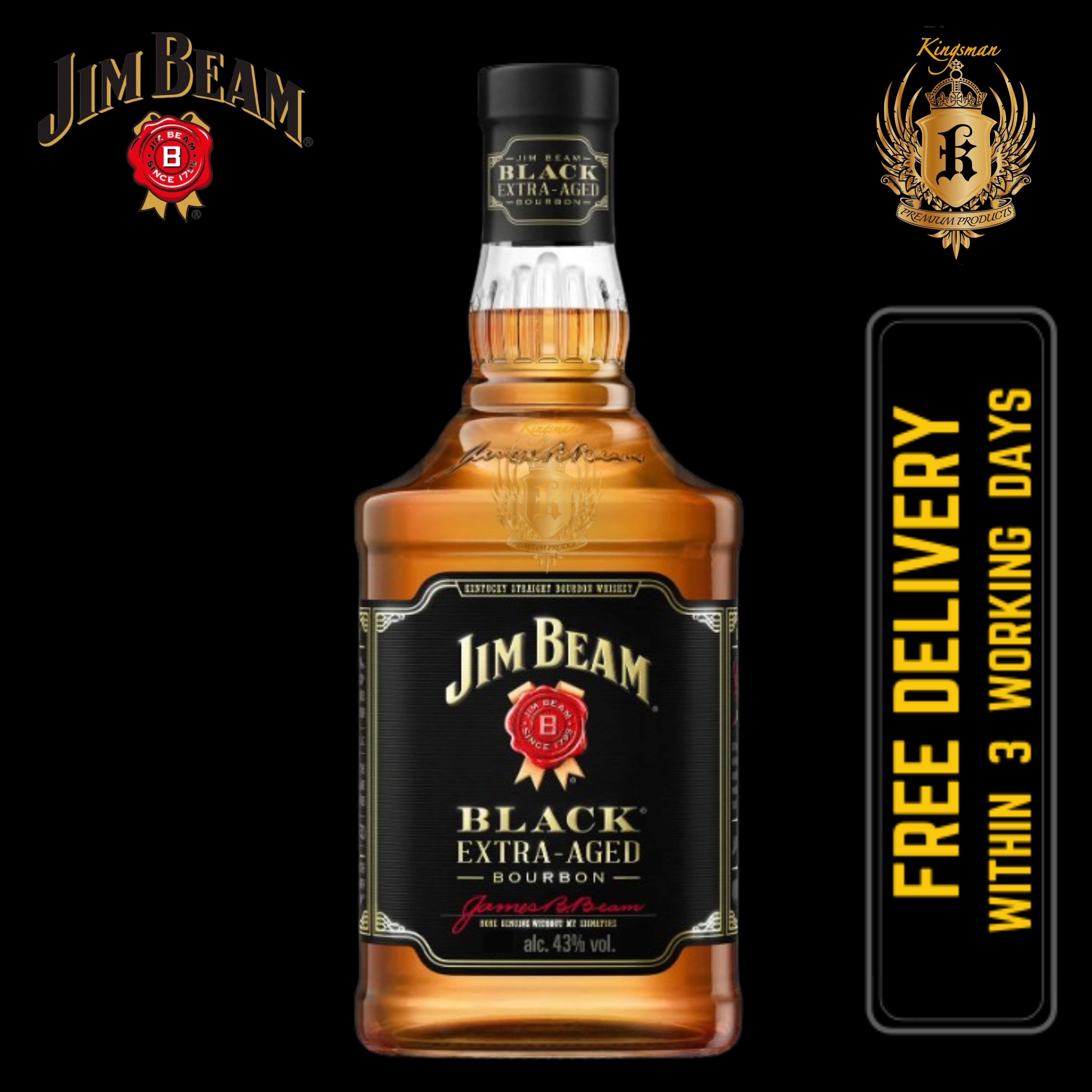 Jim Beam Black 700ml | Lazada Singapore