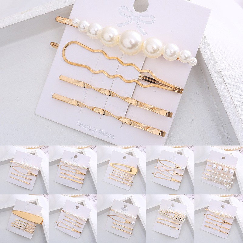 Kẹp Tóc (Cài Tóc) Set Kẹp Mỏ Vịt Nữ Hàn Quốc - Mã KT000