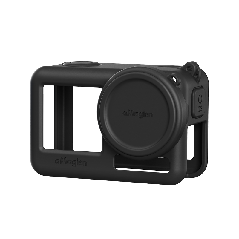 Vỏ silicon cho DJI hành động 4 3 + Nắp đậy ống kính camera thể thao Phụ kiện bảo vệ điện thoại