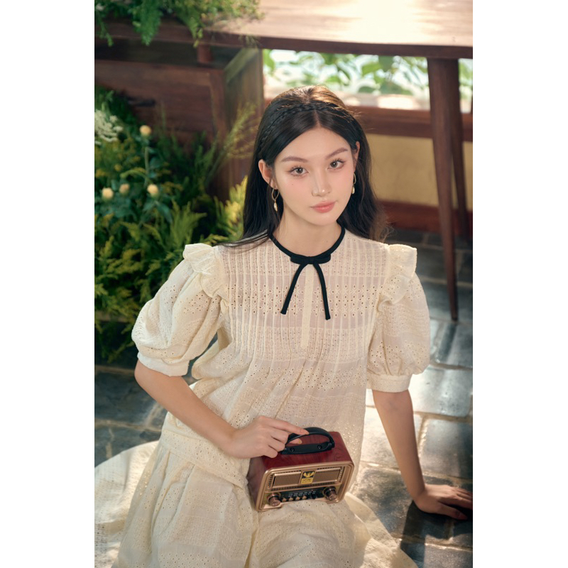 CÉLESTE - Áo tay bồng Harmony Top (2 màu)