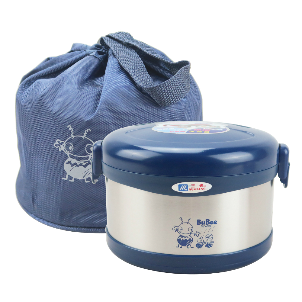 [Taiwan] BuBee Vacuum Thermo Pot 0.95L / 2 Tier Stainless Steel Carrier