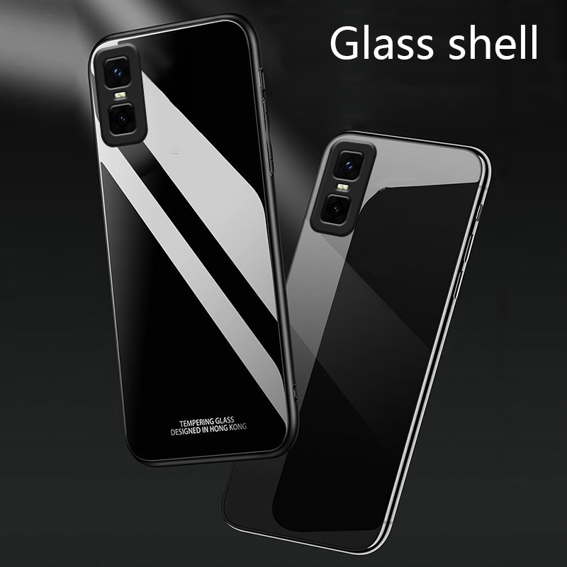 Biruiqu%20For%20Infinix%20GT%2030%20Pro%20Tempered%20Glass%20Back%20Soft%20Silicone%20Edge%20Black%20Case%20Cover%20Casing%20-%20Image%205