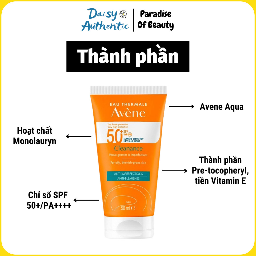 Kem Chống Nắng Avene Dry Touch Antioxidant Complex Fluide SPF 50+