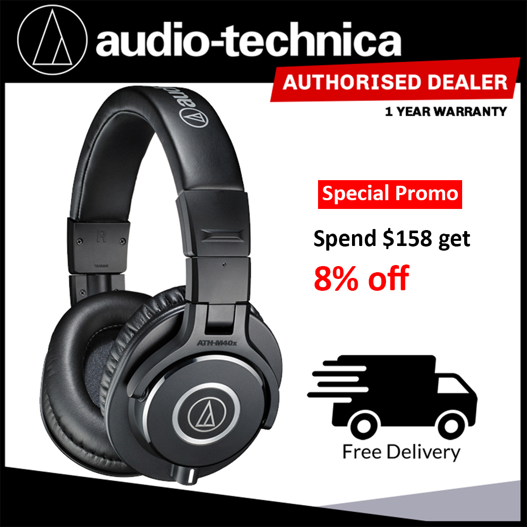 AudioTechnica ATHM40X Studio Monitor Professional Headphones, audio technica headphone, m40x