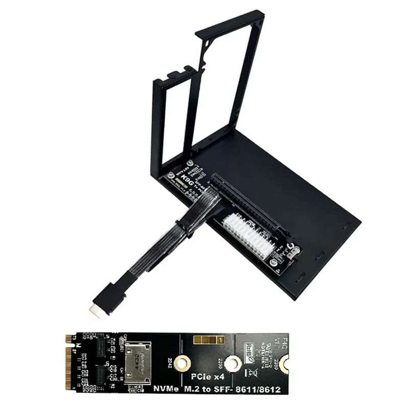 EGPU Adapter 128 Gbps PCIE 5.0 X4 to OCuLink SFF-8611 M. 2 External ...