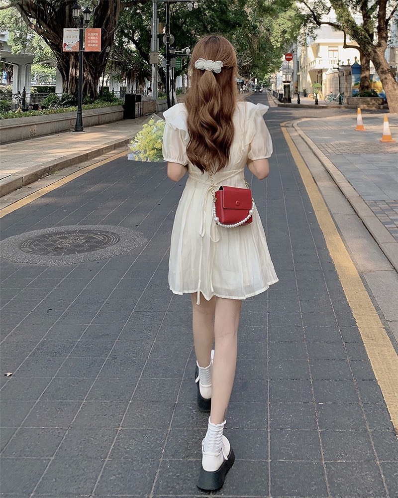 Váy Tơ Bèo Tiểu Thư 2 Lớp