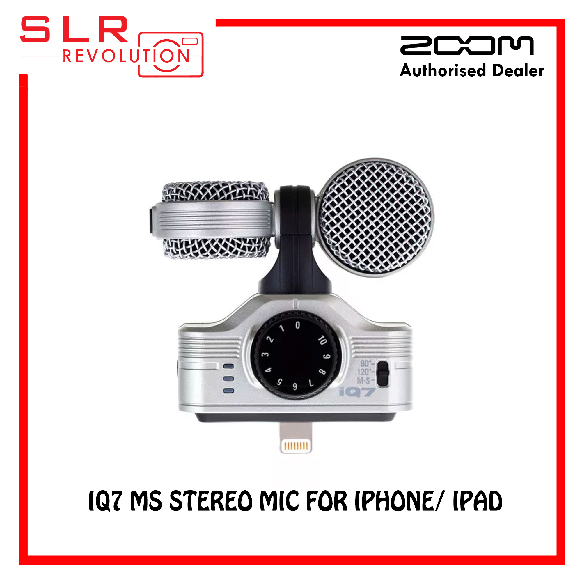 Zoom iQ7 Mid-Side Stereo Microphone for iOS Devices with Lightning  Connector | Lazada Singapore