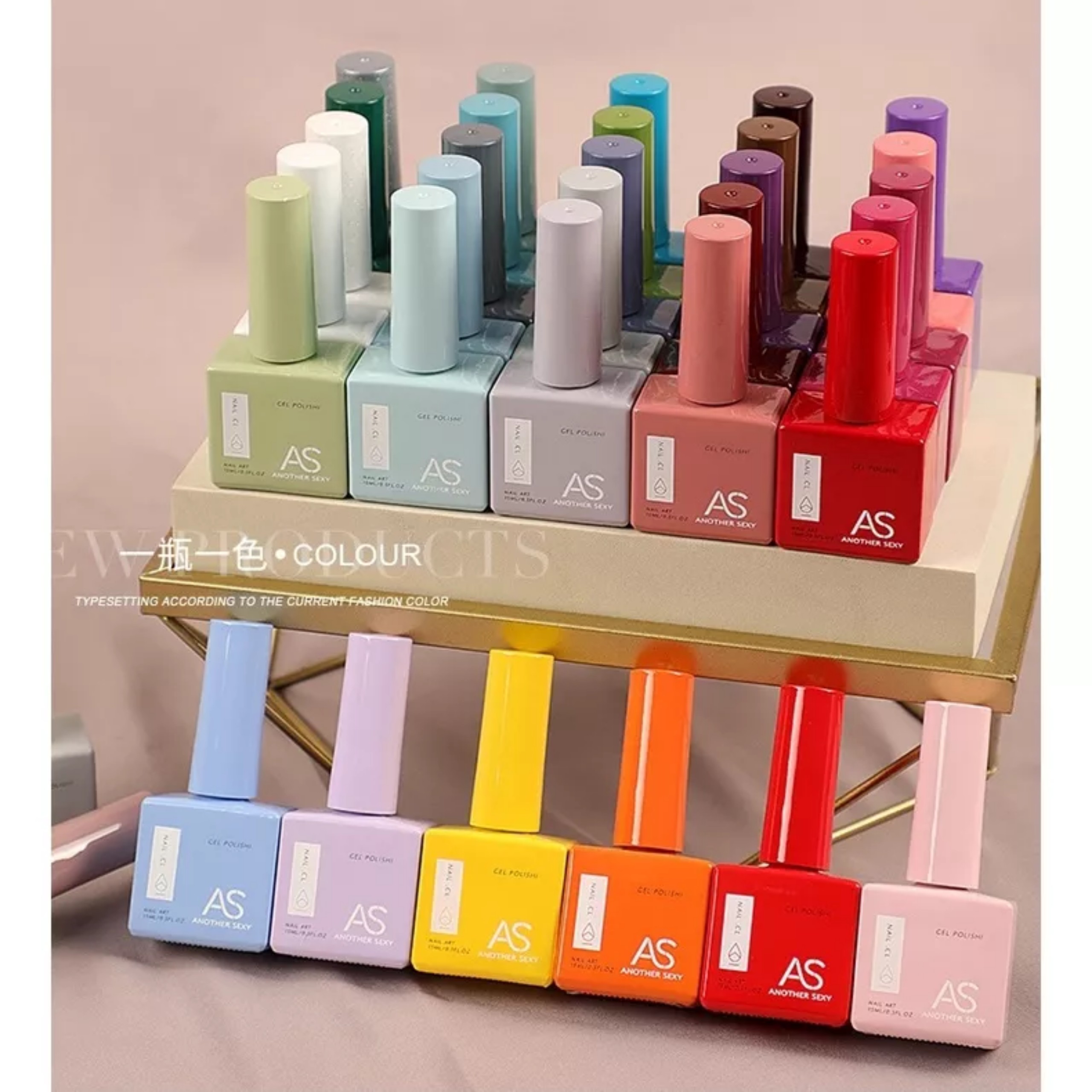 Sơn Gel AS Chai Vuông chai 15ml - sinailmi