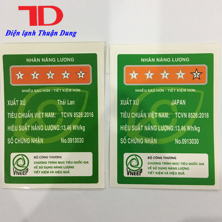 TEM NĂNG LƯỢNG LỚN THÁI_Điện Lạnh Thuận Dung