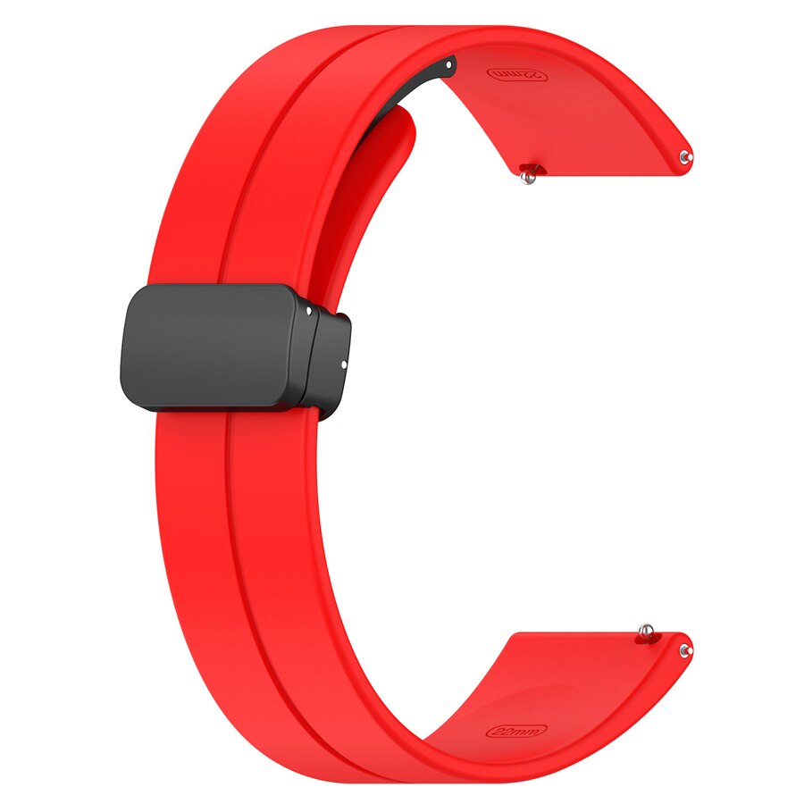 20MM / 22MM Silicone Folding Buckle Strap for Xiaomi Redmi Watch 5 Active / Redmi Watch 5 Lite / Redmi Watch 3 Active Watch Strap Band Replacement Bracelet Accessories for Samsung Galaxy 7 FE 6 5 4 Active 2 / Huawei Watch GT 5 4 3 2 / Realme Watch 3 2 Pro