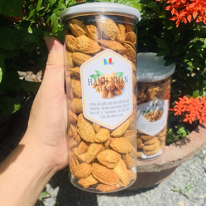 Hạnh nhân rang bơ lon 500gram