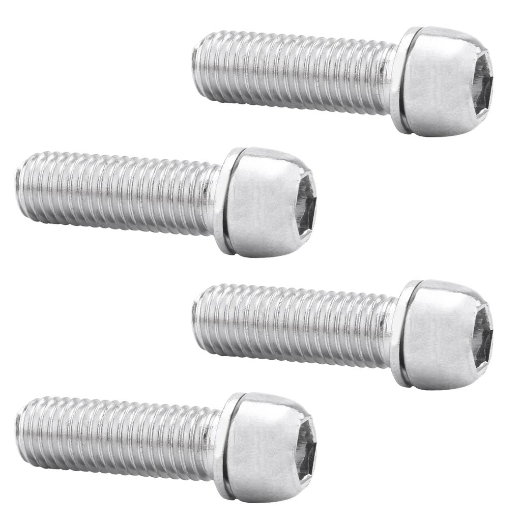 BNSTAR 8Pcs Bicycle Stem Screws Water Bottle Cage Bolts Socket Screws Silver M7