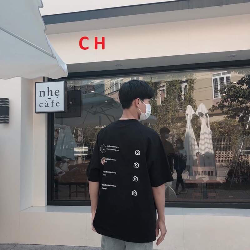 [49k] Áo thun tay lỡ cổ tròn Sadtagram