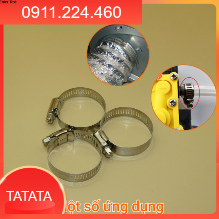 Đai xiết inox, cổ dê các cỡ