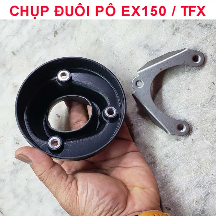 CHỤP ĐUÔI PÔ ĐEN MỜ CHO TFX , EXCITER 150, WINNER V1